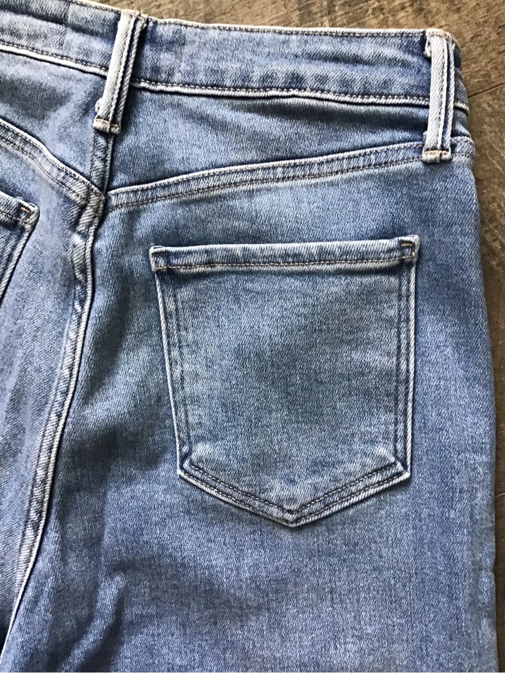 Just Black The patch pocket  Medium Blue High-Rise Wide-Leg Jeans - Picture 8 of 8